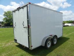 2015 Arising Enclosed Trailer, s/n 5YCBE1423FH025654: T/A, Bumper-pull, Lay