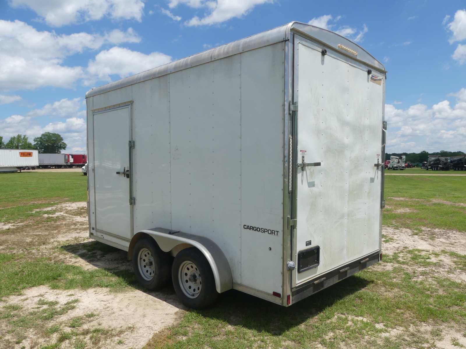 2019 Pace American CargoSport Enclosed Trailer, s/n 53BPTEA27KU035747: T/A,