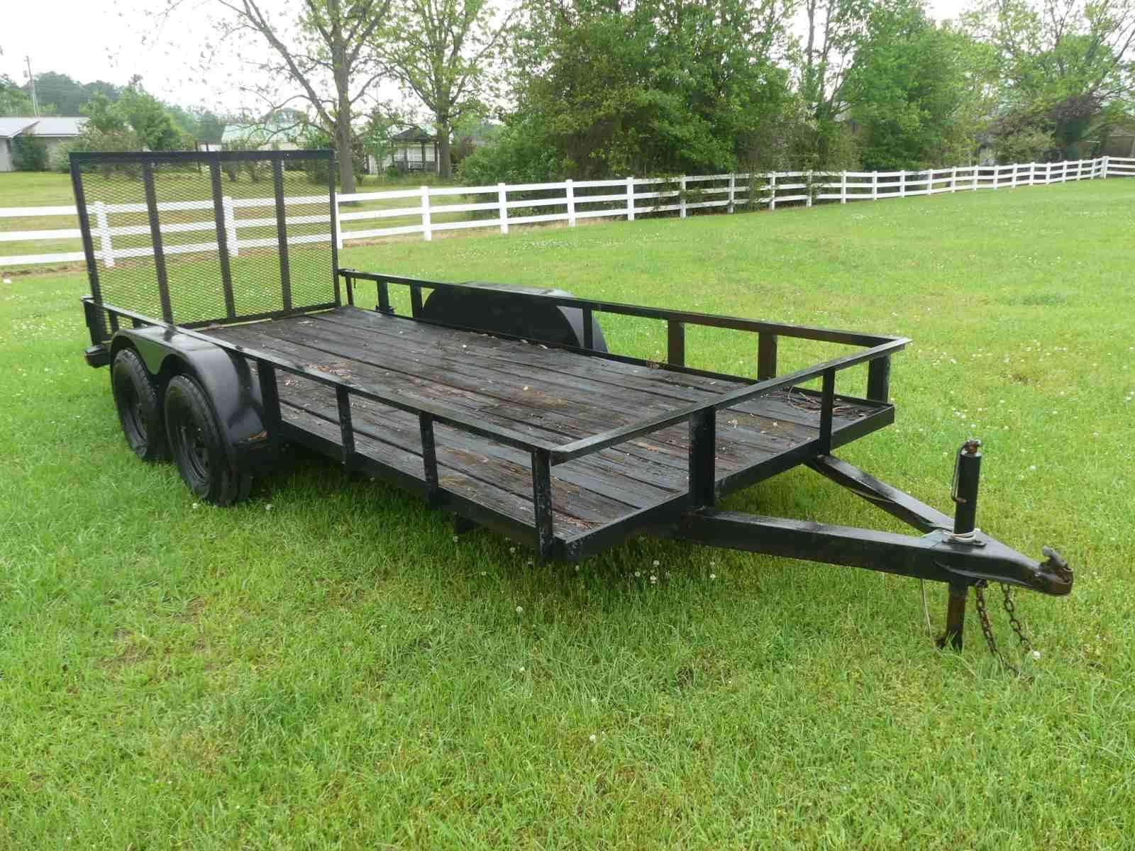 Trailer (No Title - Bill of Sale Only): T/A, Bumper-pull, Ramp