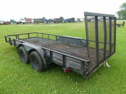 Trailer (No Title - Bill of Sale Only): T/A, Bumper-pull, Ramp