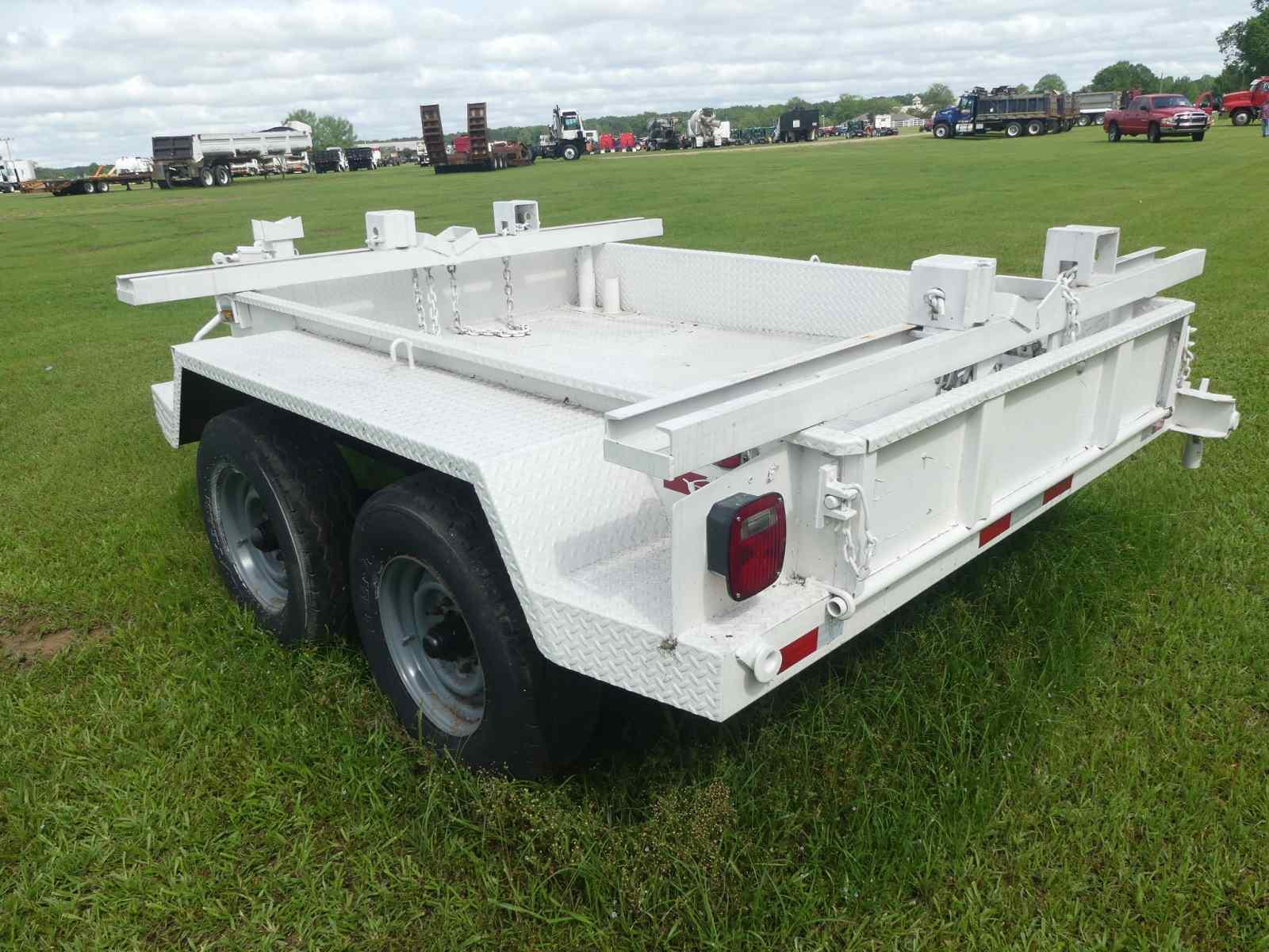 Extendable Pole Trailer (No Title - Bill of Sale Only): Pintle Hitch, T/A