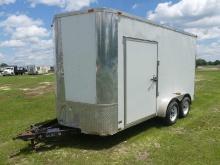 2015 Arising Enclosed Trailer, s/n 5YCBE1423FH025654: T/A, Bumper-pull, Lay