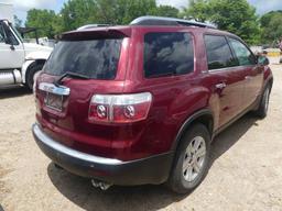 2008 GMC Acadia SUV, s/n 1GKER23728J110221 (Inoperable): 4-door, Sunroof