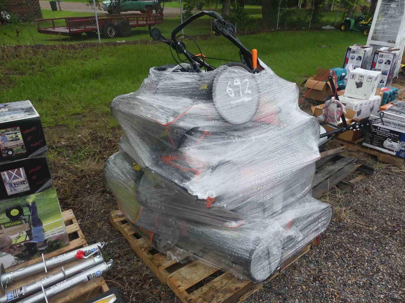 Pallet of (6) Yard Force Push Mowers