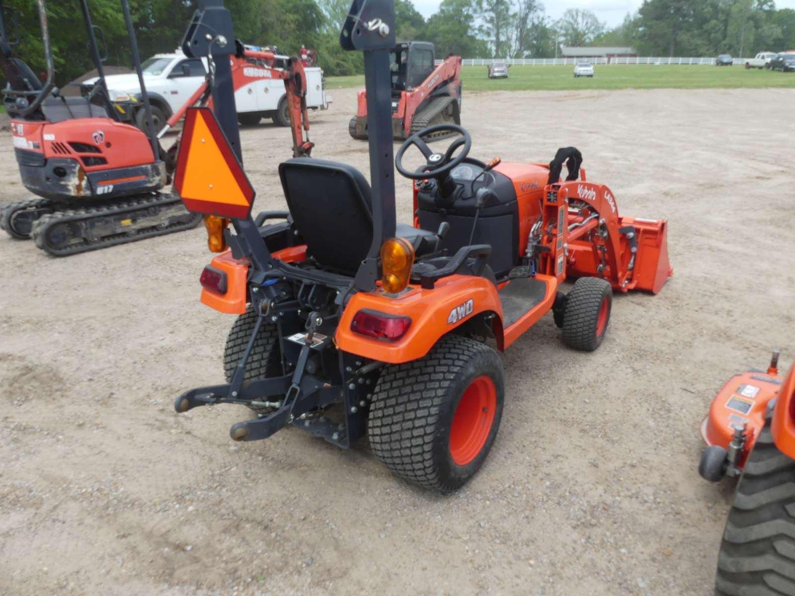 Kubota BX1880 MFWD Tractor, s/n KBUC1AHRJMGG30609: Rollbar, LA344 Loader w/