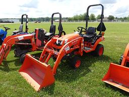 Kubota BX1880 MFWD Tractor, s/n KBUC1AHRJMGG30609: Rollbar, LA344 Loader w/