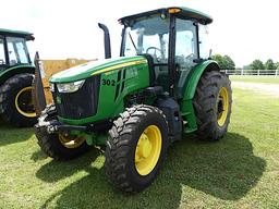 John Deere 5100E MFWD Tractor, s/n 410750: C/A, Power Shuttle, 3PH, Wheel W