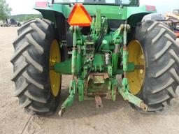 John Deere 7200 Tractor, s/n RW7200H001312: 2wd, Encl. Cab, Drawbar, Liftt