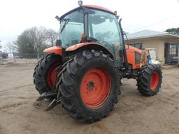 Kubota M135GX MFWD Tractor, s/n 53569: Encl. Cab, Drawbar, 3PH, PTO, 3 Hyd