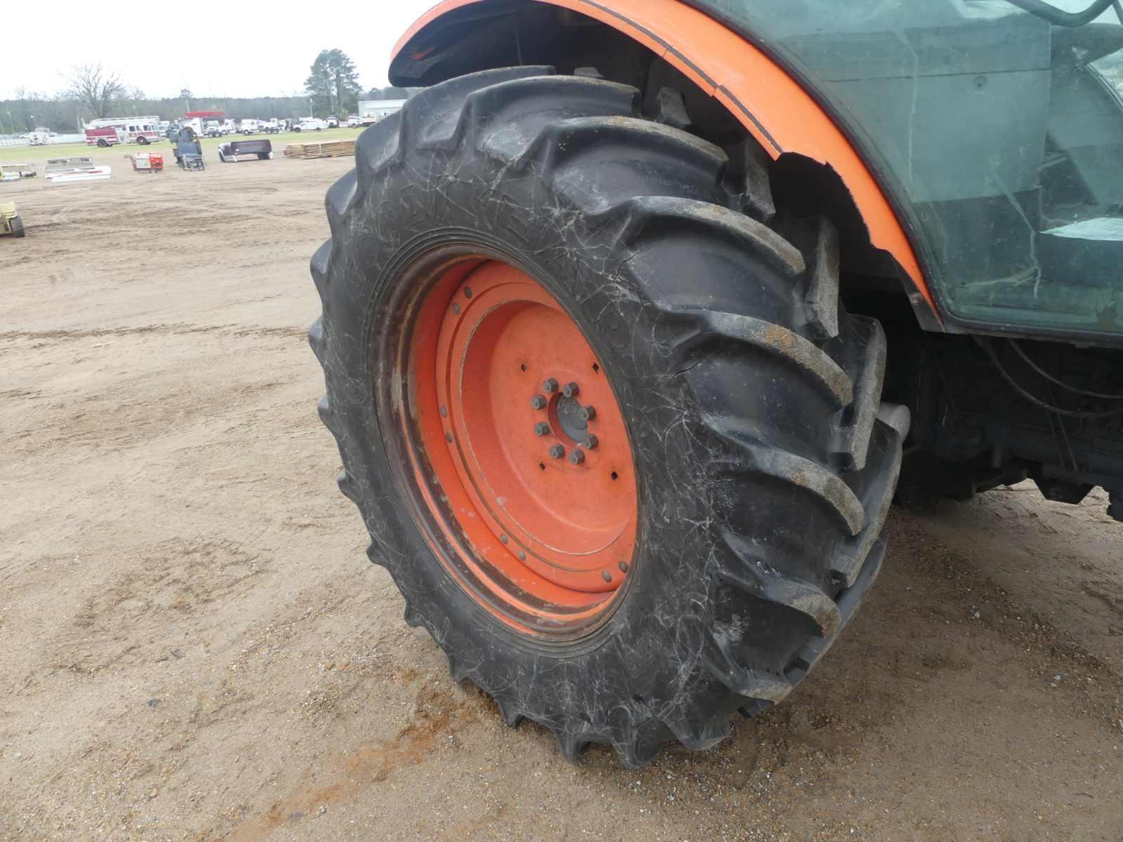 Kubota M135GX MFWD Tractor, s/n 53569: Encl. Cab, Drawbar, 3PH, PTO, 3 Hyd