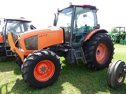 Kubota M135GX MFWD Tractor, s/n 53569: Encl. Cab, Drawbar, 3PH, PTO, 3 Hyd