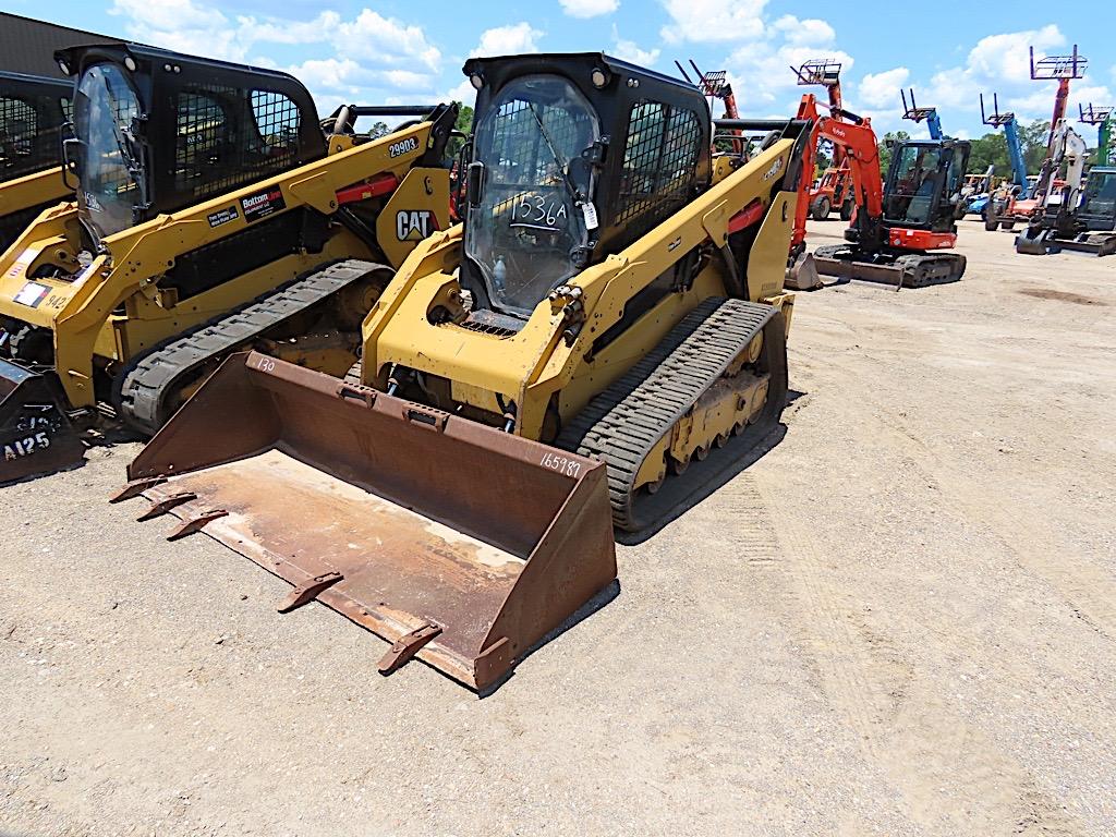 2019 Cat 299D3XE Skid Steer, s/n BX900908: Encl. Cab, Hyd. Quick Attach Bkt