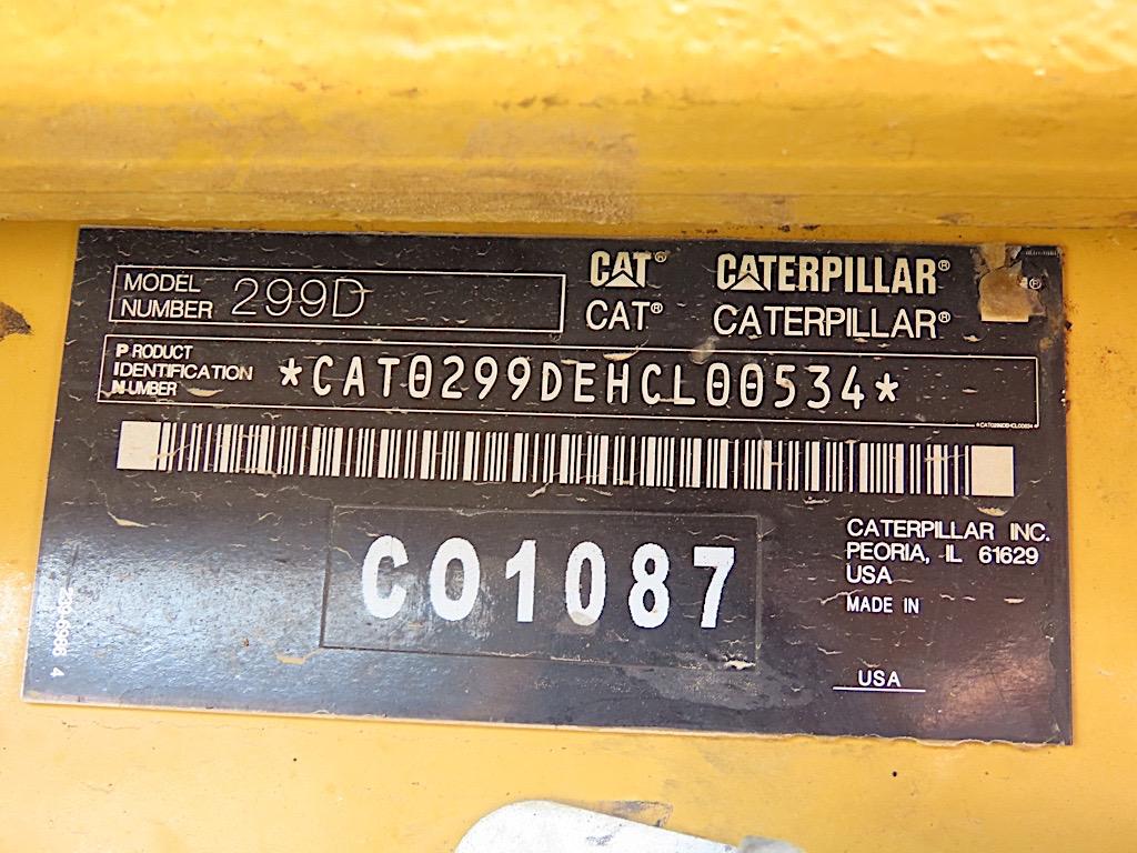 2013 Cat 299D Skid Steer, s/n HCL00534: Rubber Track