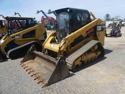 2014 Cat 279D Skid Steer, s/n GTL01134: Encl. Cab, Rubber Tracks, 2-sp., Hy