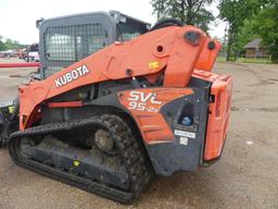 2019 Kubota SVL95-2S Skid Steer, s/n 47398: Encl. Cab, Aux. Hydraulics, No