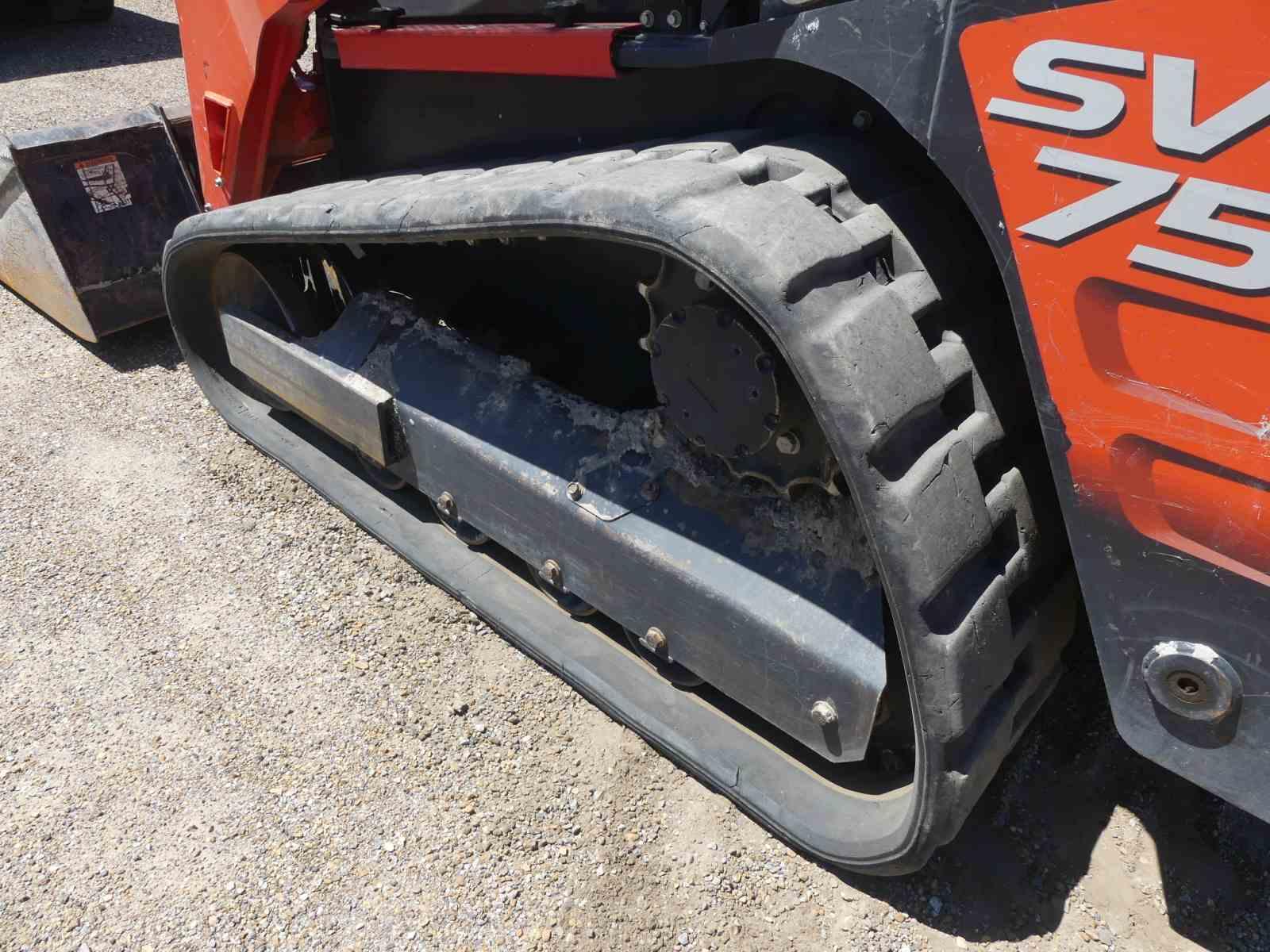 2022 Kubota SVL75-2 Skid Steer, s/n KBCZ052CCM1H60819: Encl. Cab, Rubber Tr