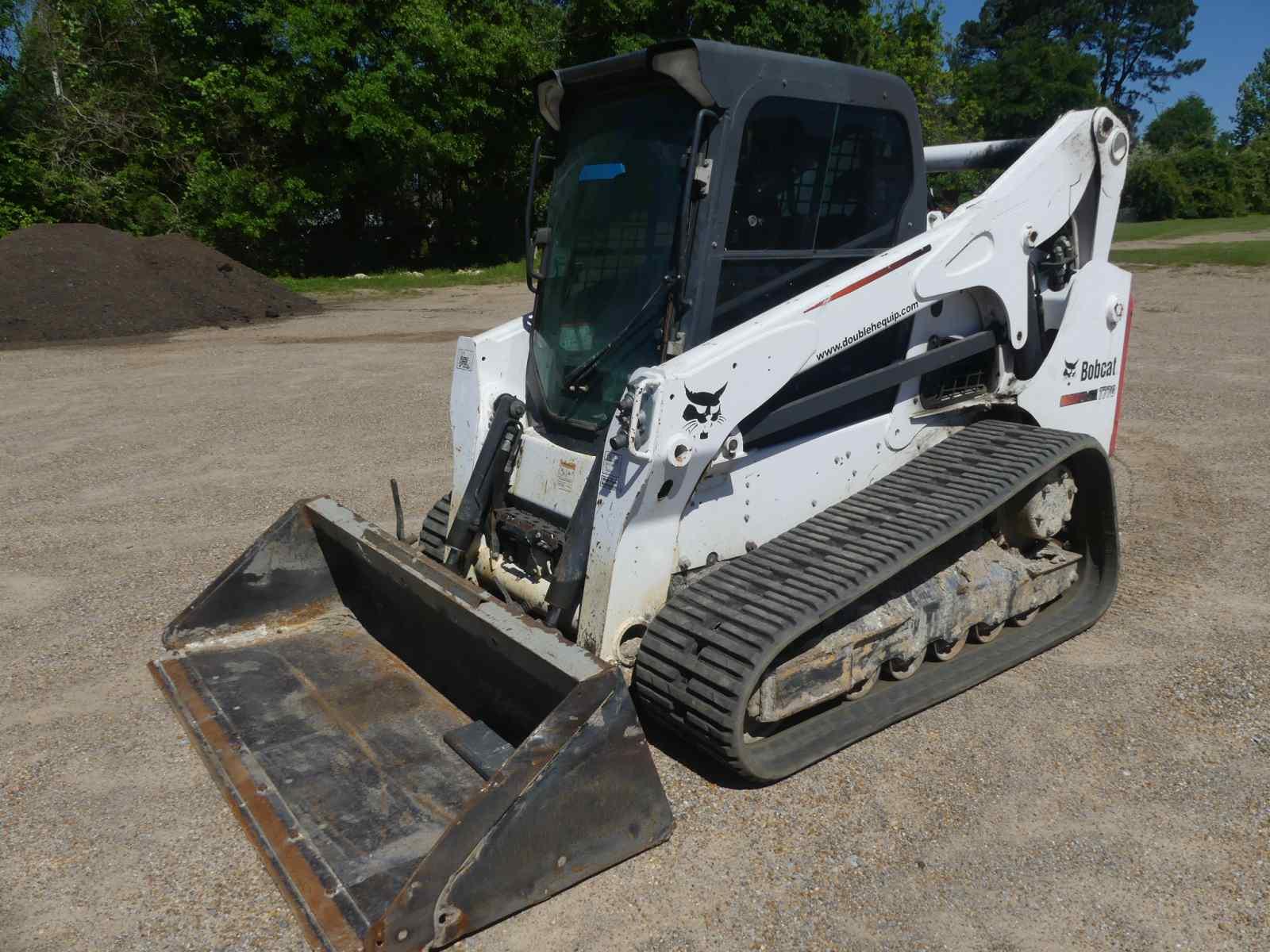 2016 Bobcat T770 Skid Steer, s/n AT6312237: Encl. Cab, Rubber Tracks, Meter