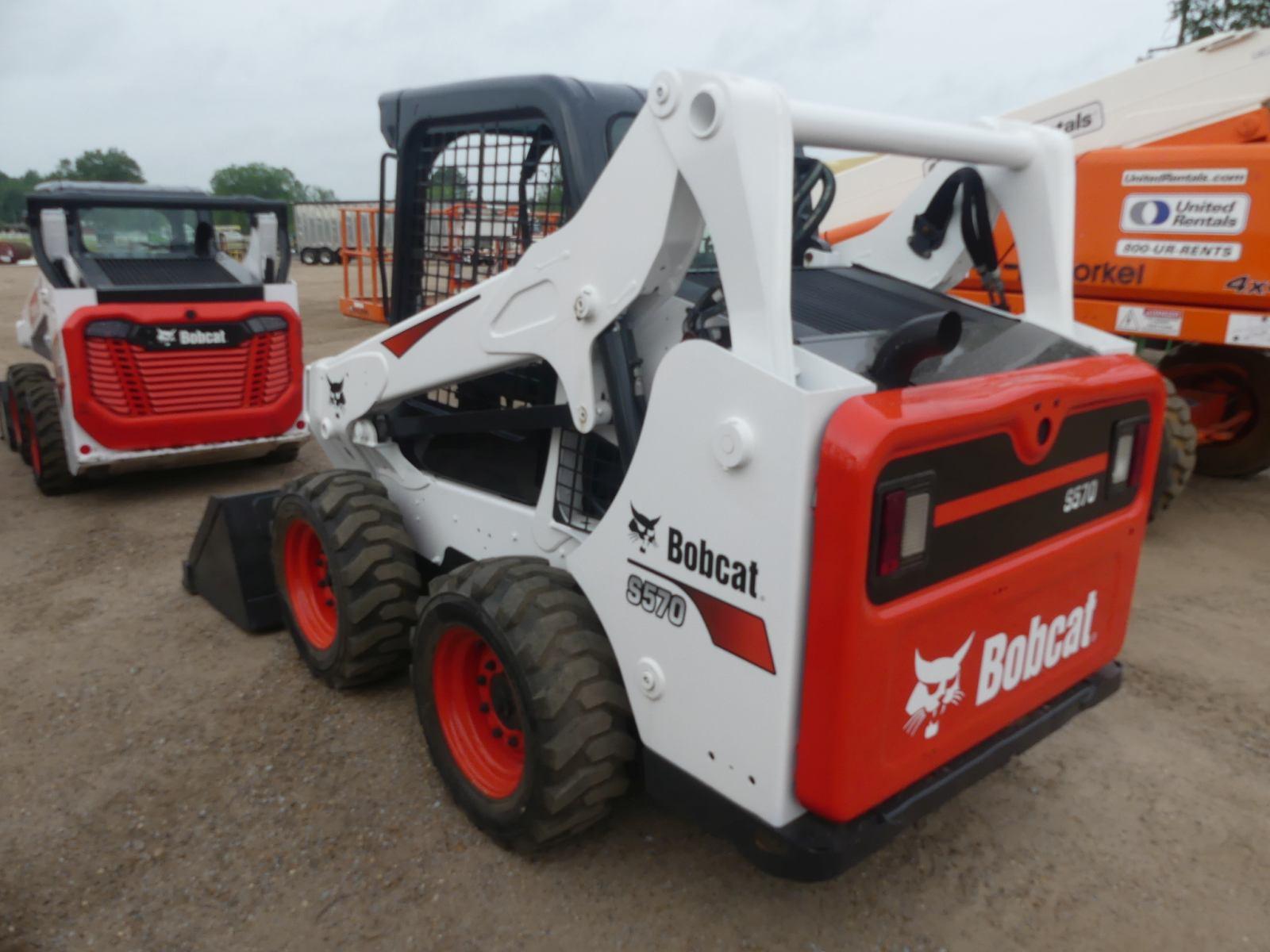 2018 Bobcat S570 Skid Steer, s/n ACM419805: Canopy, Selectable Joystick, RC