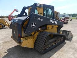 2017 John Deere 331G Skid Steer, s/n 1T0331GHRHF313858: C/A, Heat, Joystick