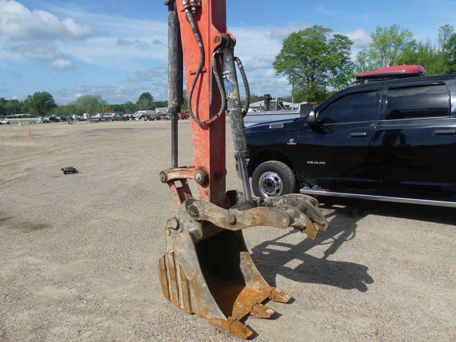 2021 Kubota KX080-4 Mini Excavator, s/n 11690: C/A, Blade, Hyd. Thumb, Rubb