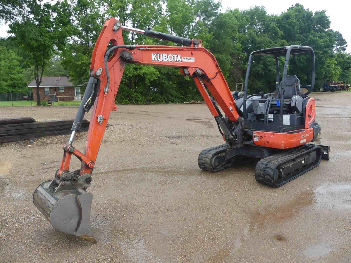 2019 Kubota KX040-4 Mini Excavator, s/n JKUK0404C01H32755: Canopy, Rubber T