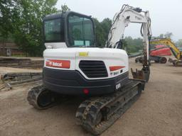 2015 Bobcat E85 Midi Excavator, s/n B34S12334: C/A, Heat, Blade, Rubber Tra