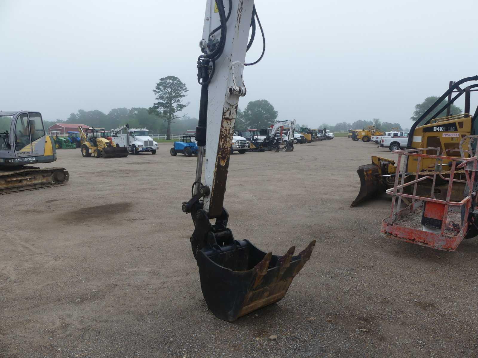 2015 Bobcat E85 Midi Excavator, s/n B34S12334: C/A, Heat, Blade, Rubber Tra