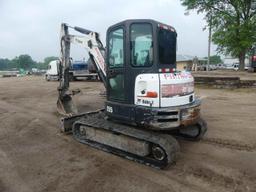 2020 Bobcat E55 Mini Excavator, s/n AJ1915956: Encl. Cab, Hyd. Thumb, Blade