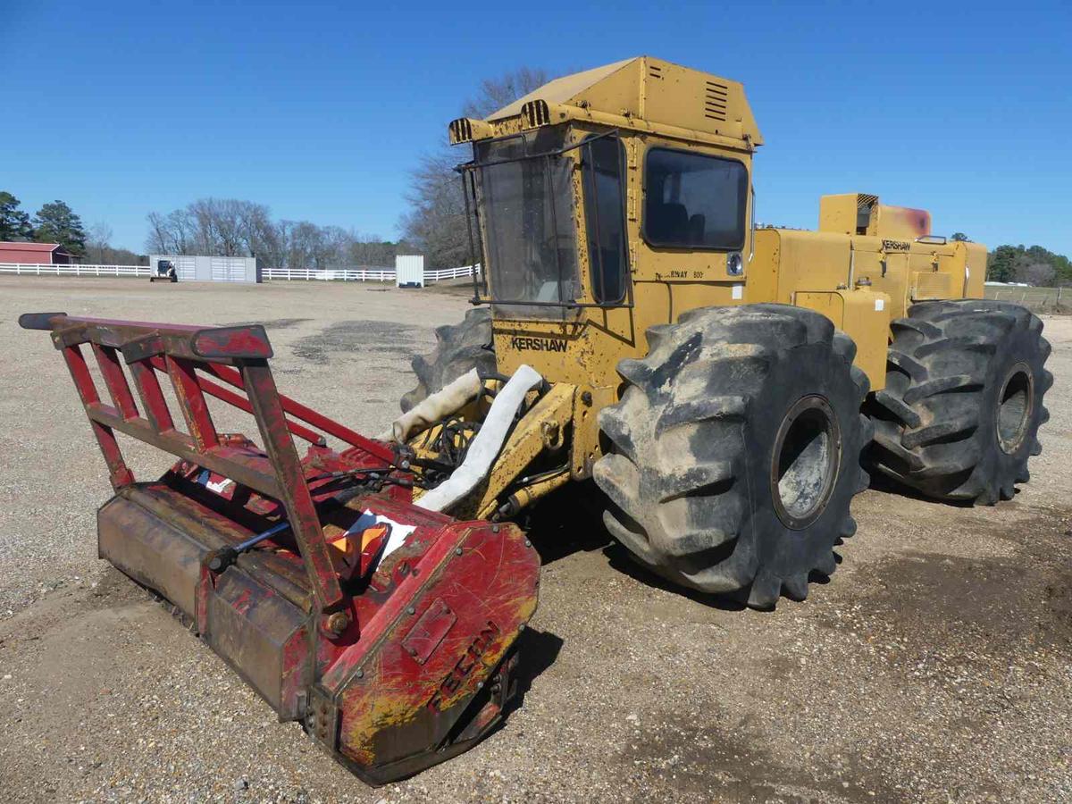 Kershaw 800 Forestry Mulcher, s/n 800-164-02: Encl. Cab, Fecon Head, Rear W