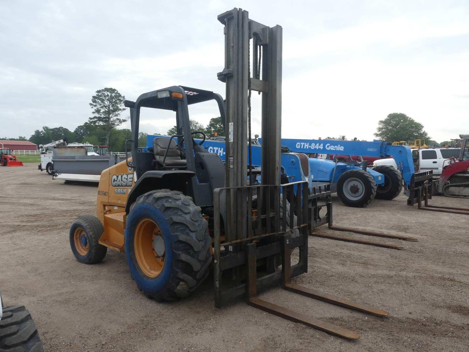 2014 Case 586H Rough-terrain Forklift, s/n NEC715442: Canopy, 2wd, Diesel,