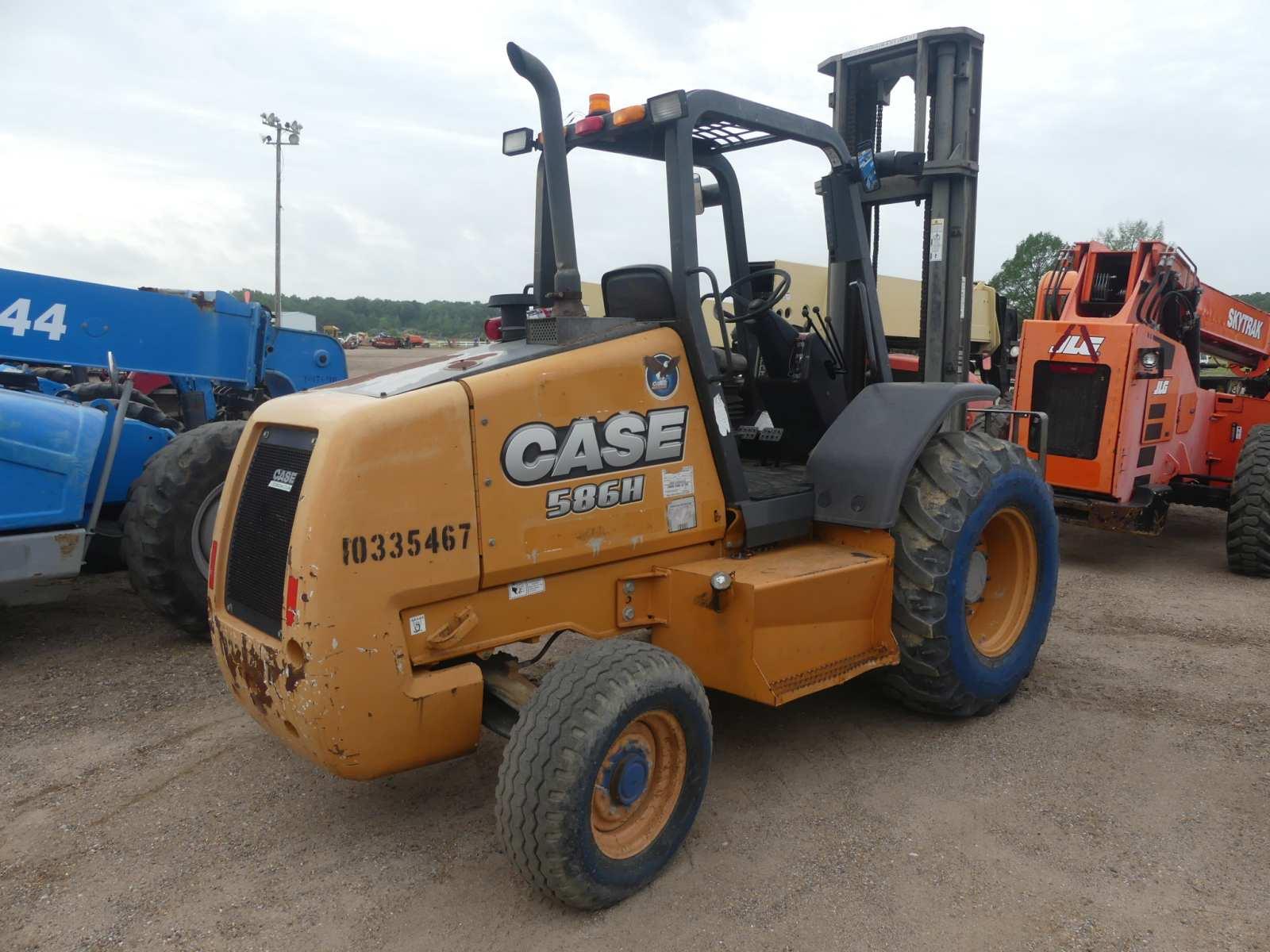 2014 Case 586H Rough-terrain Forklift, s/n NEC715442: Canopy, 2wd, Diesel,