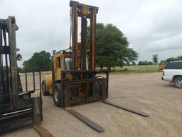 Hyster H275 Forklift, s/n C007P02386Y: 2-stage Mast, 14' Boom, 96" Forks, 9