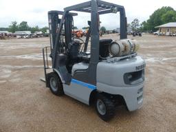 Nissan MPL02A25LV Forklift, s/n PL02-9H1341: Canopy, LP Gas, Pneumatic Tire