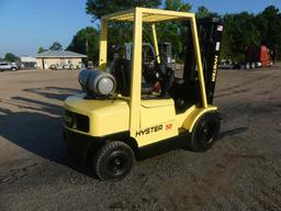 Hyster H50 Forklikft, s/n H177B12323W: LP Gas, Triple Stage Mast, Side Shif