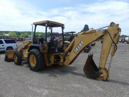 2000 John Deere 310SE 4WD Loader Backhoe, s/n 886634: Canopy, Meter Shows 3