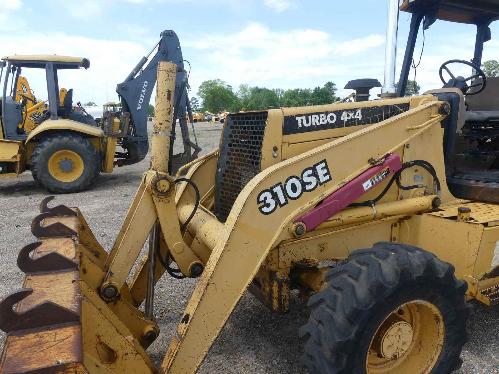 2000 John Deere 310SE 4WD Loader Backhoe, s/n 886634: Canopy, Meter Shows 3