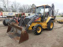 2013 Volvo BL70B 4WD Loader Backhoe, s/n 330150: 4-post Canopy, GP Loader,