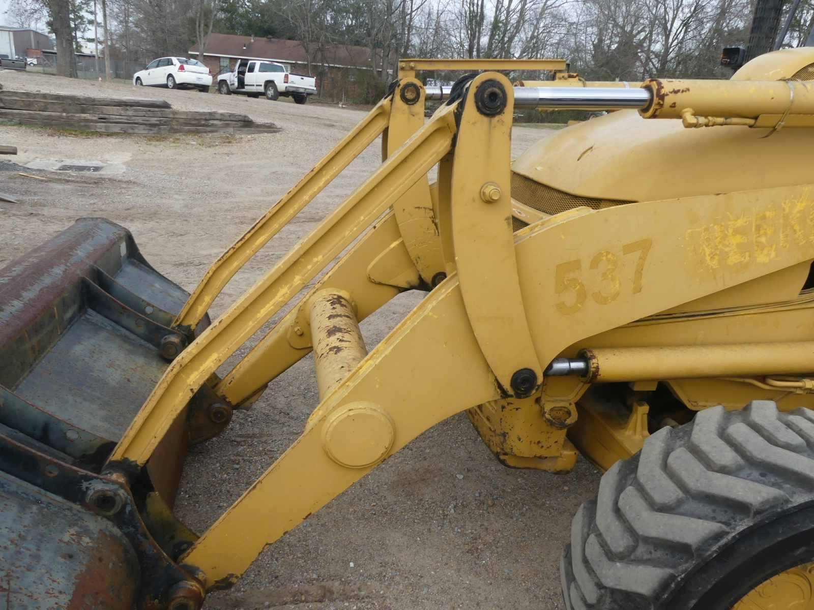 2003 Komatsu WB140-2N 4WD Extendahoe, s/n 20087: 4-post Canopy, GP Loader,