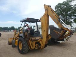 Case 580L 4WD Loader Backhoe, s/n JJG0233844: Canopy, Meter Shows 3793 hrs