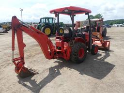 Kubota B26 4WD Loader Backhoe, s/n 54310: Hydrostatic, Meter Shows 4007 hrs