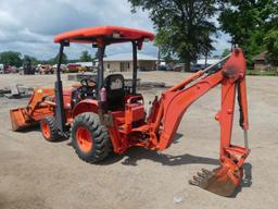 Kubota B26 4WD Loader Backhoe, s/n 54310: Hydrostatic, Meter Shows 4007 hrs