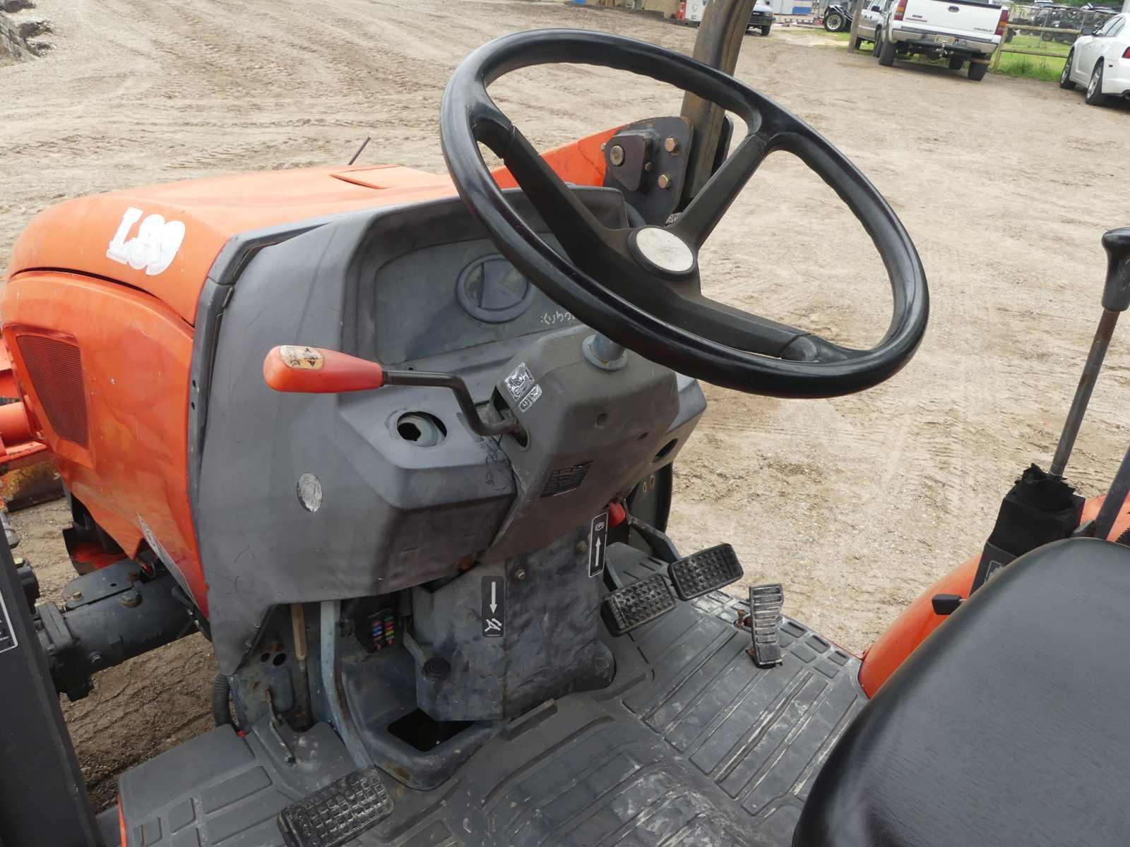 Kubota L39 Loader Backhoe, s/n 50420: Meter Shows 3508 hrs