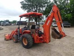 Kubota L39 Loader Backhoe, s/n 50420: Meter Shows 3508 hrs