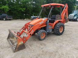 Kubota L39 Loader Backhoe, s/n 50420: Meter Shows 3508 hrs