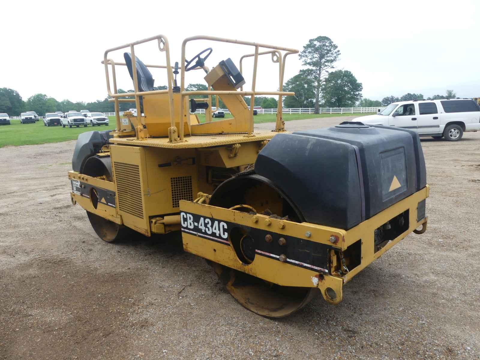 1998 Cat CB434C Tandem Drum Vibratory Roller, s/n 4DN00302: Canopy, Meter S