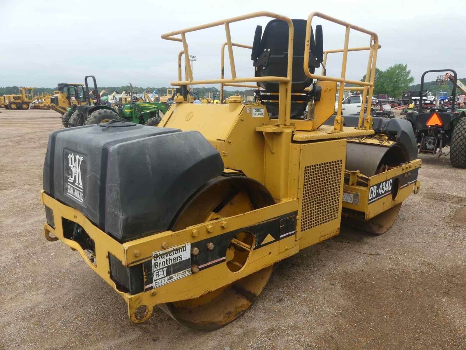 1998 Cat CB434C Tandem Drum Vibratory Roller, s/n 4DN00302: Canopy, Meter S