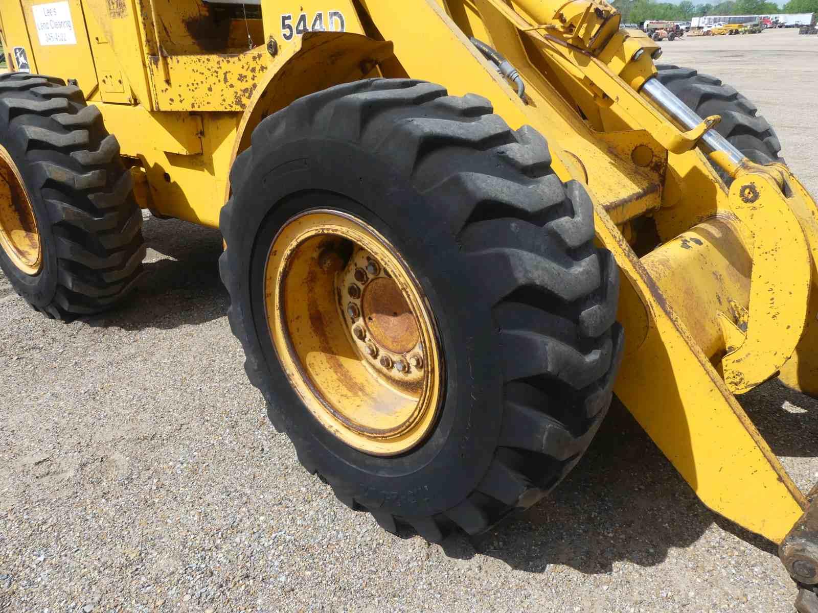 John Deere 544D Rubber-tired Loader, s/n DW544DB513545: Canopy, Meter Shows