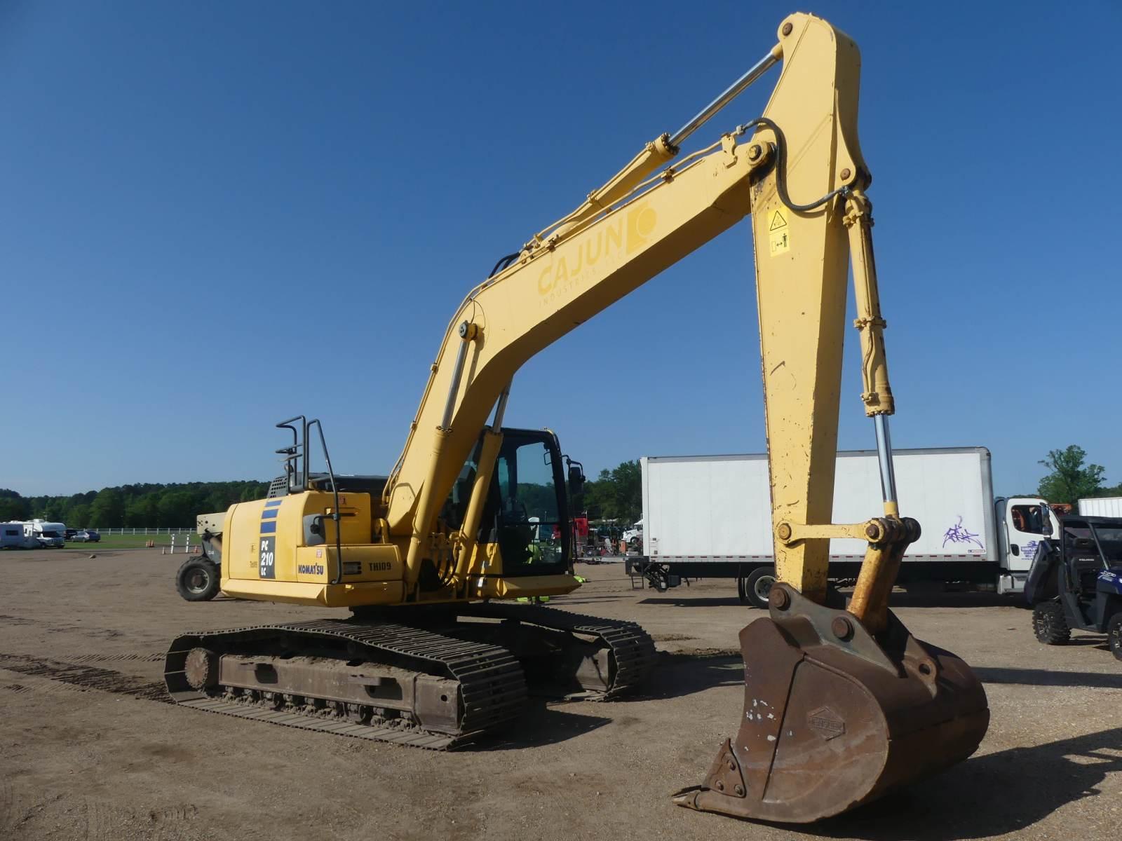 2013 Komatsu PC210LC-10 Excavator, s/n 450568: Encl. Cab, Meter Shows 8897