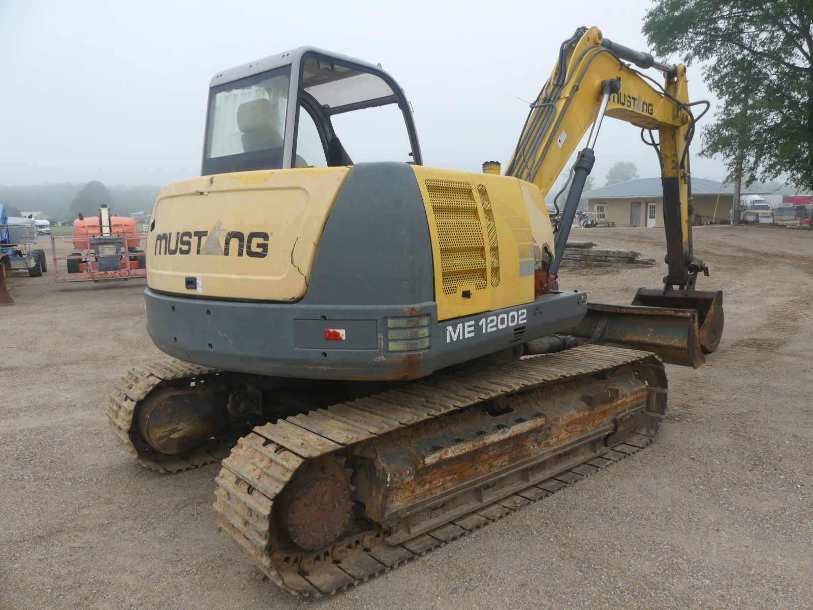 Mustang ME12002 Excavator, s/n AB02440: Encl. Cab, Hyd. Blade, Aux. Hydraul