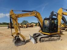 Cat 307E2 Midi Excavator, s/n CE200166: Encl. Cab, Hyd. Thumb, Steel Tracks